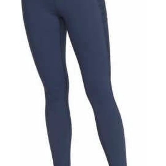 Skechers Ladies Gowalk High Waist Legging 4-Way Stretch (Navy Bloom Outlines, XS - Picture 4 of 4